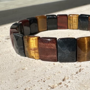 bracelet Bull, Falcon, Tiger Eye